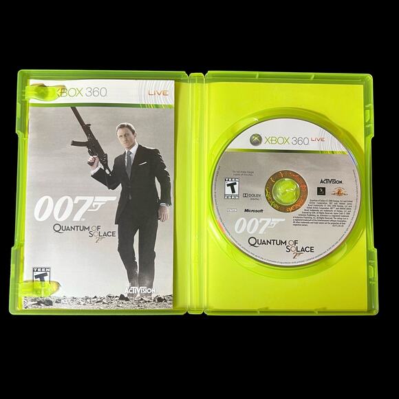 James Bond 007 : Quantum of Solace (Microsoft Xbox 360, 2008) Complete CIB - Picture 5 of 13
